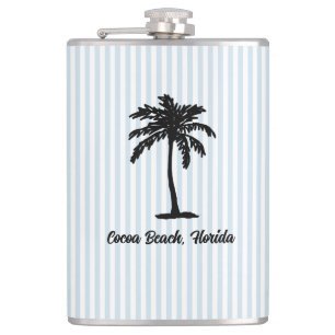 Cantil Palmeira de Praia Personalizada Faixa Azul Náutica