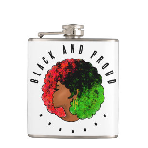 Cantil Pan-africana menina mulher negra verde vermelho or