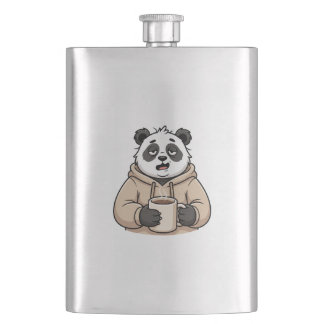 Cantil Panda Café Desenho Animado Muito Cansado Para Func