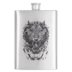 Cantil Pantera Natureza Selvagem Animal Ilustração Tatuag