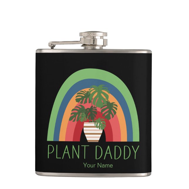 Cantil Papai das Plantas Boho Arco-Íris Folhas de Monster (Frente)
