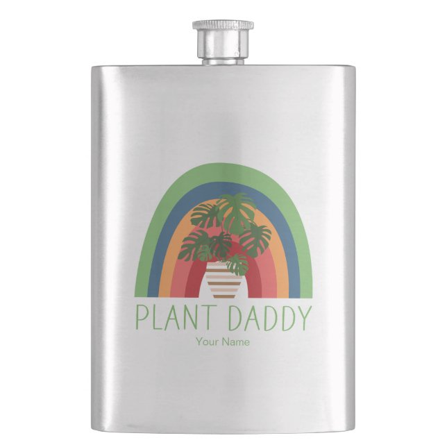 Cantil Papai das Plantas Boho Arco-Íris Folhas de Monster (Frente)