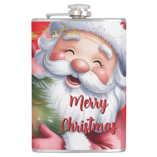 Cantil Papai Noel Bonito e Divertido & Tipografia (Frente)