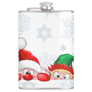Cantil Papai Noel e Elfo Personagens Fofos e Divertidos E
