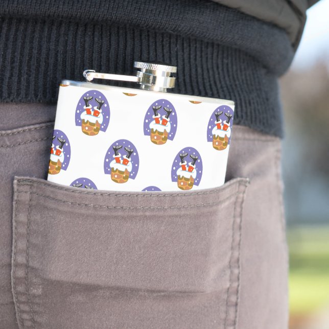 Cantil Papai Noel Na Chaminé, Neve, Natal, Ano Novo (In Situ)