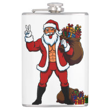 Papai Noel Sarado Sinal de Paz! Abdômen Riscado e 