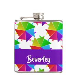 Cantil Papel colorido dobrado em branco