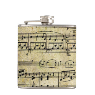 Cantil Papel de parede da folha de música do Victorian