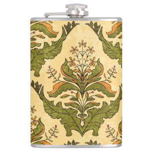 Cantil Papel de parede floral clássico: damasco estilizad