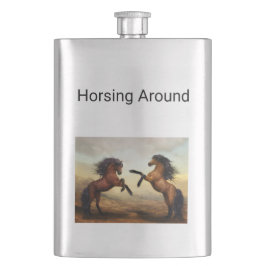 Cantil par de cavalos selvagens