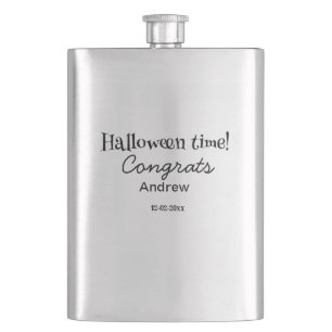 Cantil Parabéns no Halloween adicione nome data ano forma