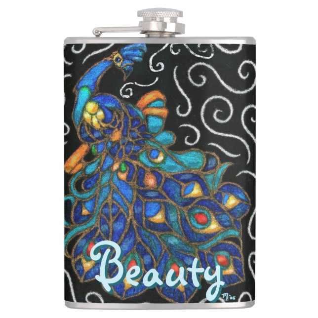 Cantil Pássaro Pêssego Pêssego Quimico Personalizado (Frente)