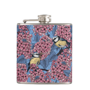 Cantil Pássaros-em-cola no jardim lilás