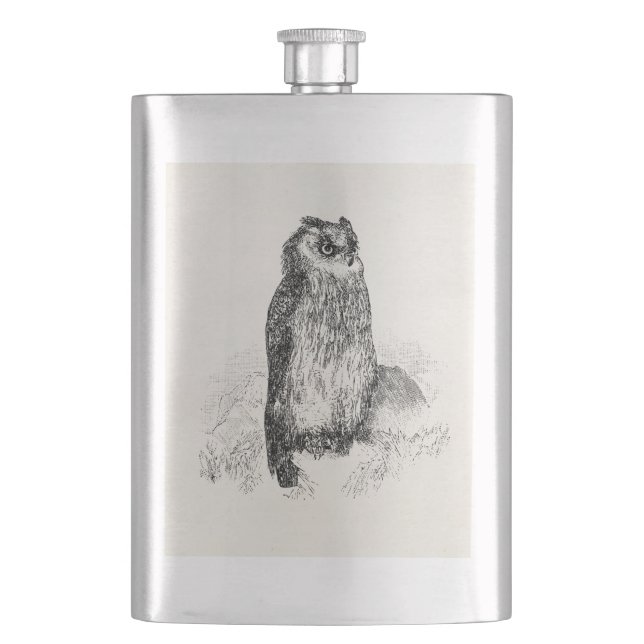 Cantil Pássaros retros personalizados das corujas da (Frente)