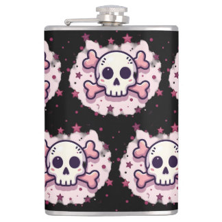Cantil Pastel Pink Skull and Crossbones