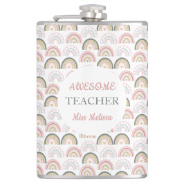 Cantil Pastel Rainbow Com Professor Incrível De Padrões C