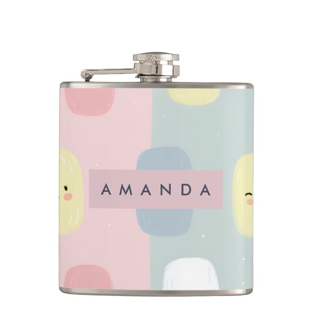 Cantil Pastel Sorrindo Personalizado Sweets Kawaii (Frente)