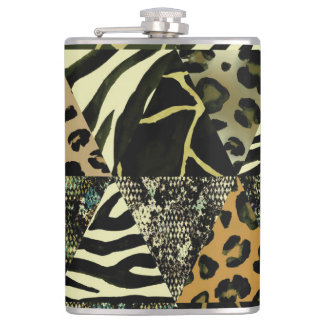 Cantil Patchwork Safari: Watercolor Animal Print.