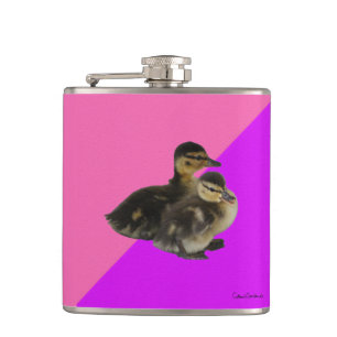 Cantil Patinhos em Sorvete Rosa de Framboesa e Roxo