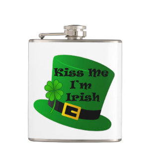 Cantil Patricks me beije, sou um frasco de Vinil irlandês