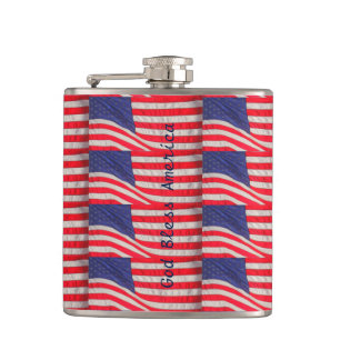 Cantil Patriotic Flask, América Deus abençoe, Bandeiras A