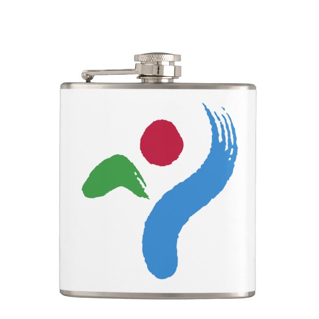 Cantil Patriotic flask with Flag of Seoul, South Korea (Frente)