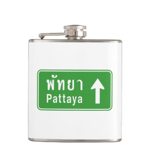 Cantil Pattaya À Frente ⚠ Sinal De Tráfego Rodoviário Tai
