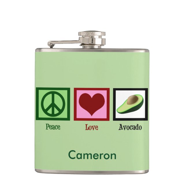Cantil Peace Love Avocado Custom Green (Frente)