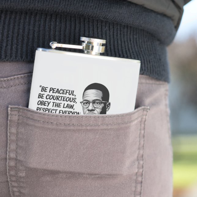 Cantil Peace & Strength – Malcolm X Inspirational Quote  (In loco)