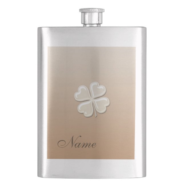 Cantil Pearl Clássico com sorte, shamrock personalizado (Frente)