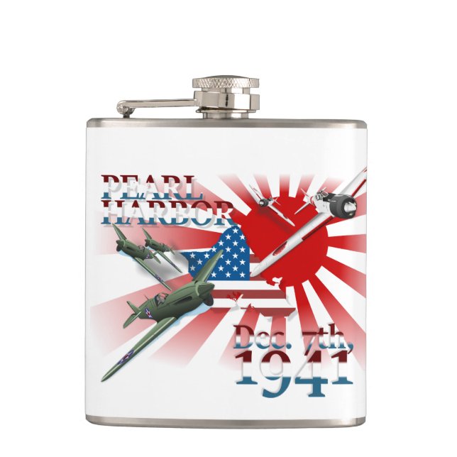 Cantil Pearl Habor 7 de dezembro de 1941 Flask (Frente)