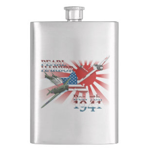 Cantil Pearl Harbor 7 de dezembro de 1941 Frasco de Bolso