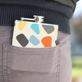 Cantil Pebreiras de multicores em fundo branco