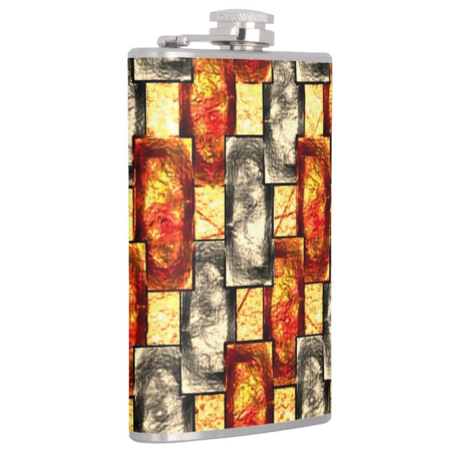 Cantil Peças retangulares em branco e vermelho (Direita)