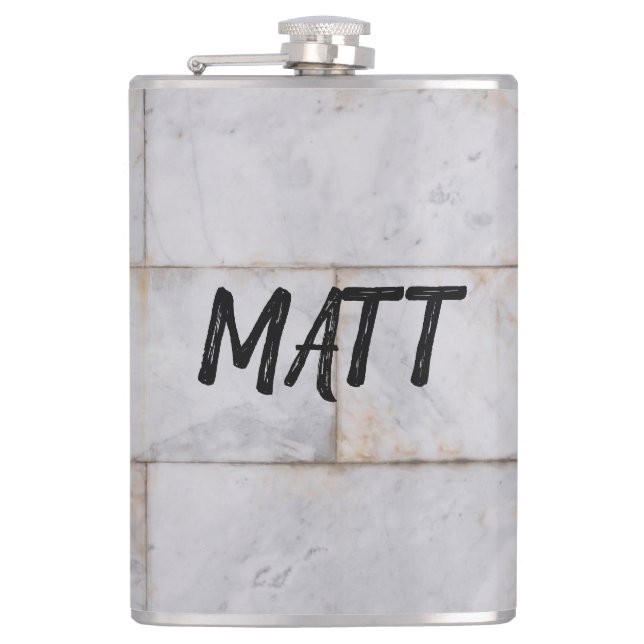 Cantil Pedra De Cinza De Marble, Branco E Castanho (Frente)