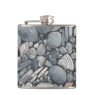 Cantil Pedras de Praia Conchas Pebbles Rochas Pintura