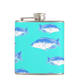 Cantil Peixe azul na turquesa