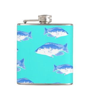 Cantil Peixe azul na turquesa