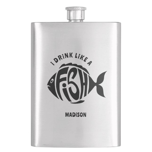 Cantil Peixe de Nome Personalizado (Frente)