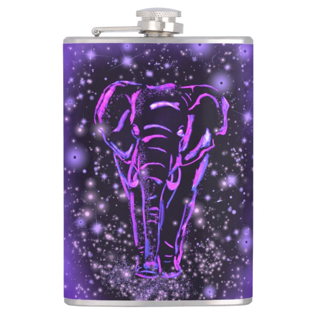 Cantil Peixe-Elefante Caminhando Na Noite Estrelada Roxa (Frente)