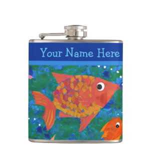 Cantil Peixes Coloridos no Balão de Anca Personalizado do