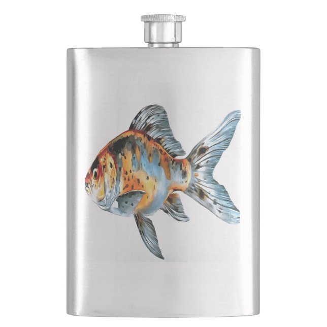 Cantil Peixes dourados do Shubunkin Azul e Laranja (Frente)