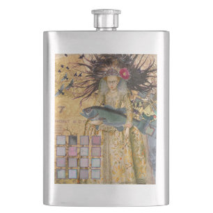 Cantil Peixes Mulher Vintage Gótico Clássico 
