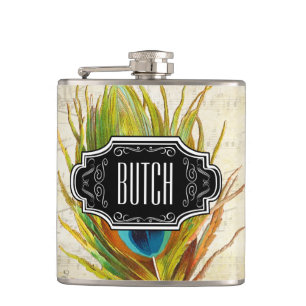 Cantil Penas Vermelho Negro Padrão de Hipster Amarelo