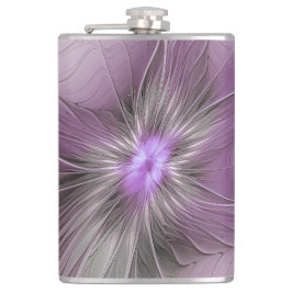 Cantil Pequena Beleza Moderno Cinza Mauve Arte Fractal Fl