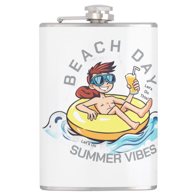 Cantil Personagem de desenho animado no Dia da Praia no A (Frente)