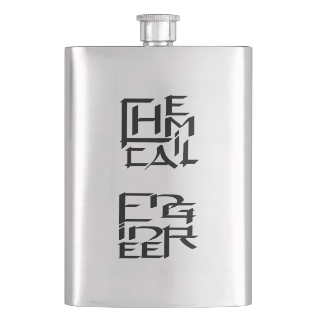 Cantil Personagem de Engenheiro Químico (Frente)