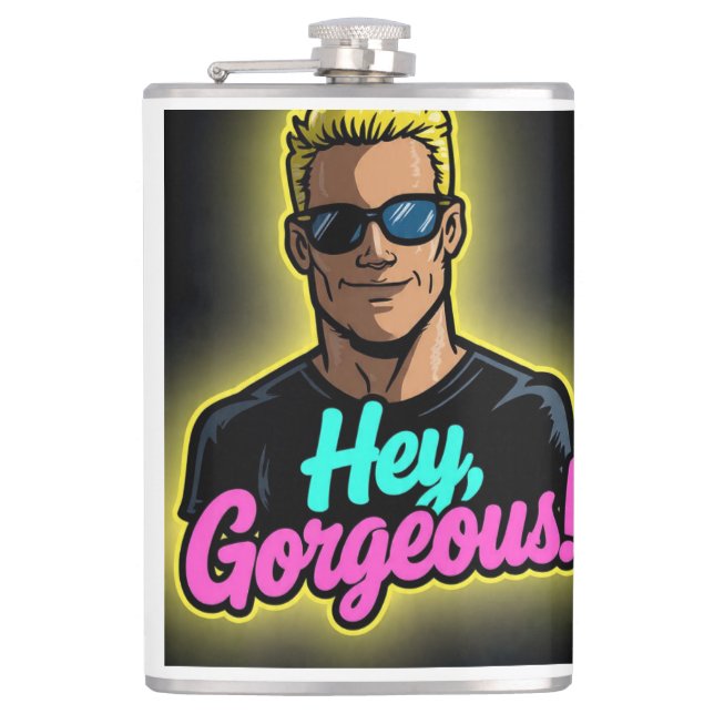 Cantil Personagem estilo Cartoon Johnny Bravo (Frente)
