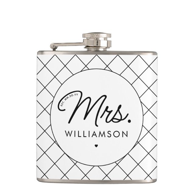 Cantil Personalizada Sra. Est. Script Elegante Moderno Re (Frente)