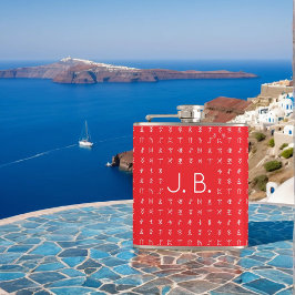 Cantil Personalizado com símbolos monograma e Runic